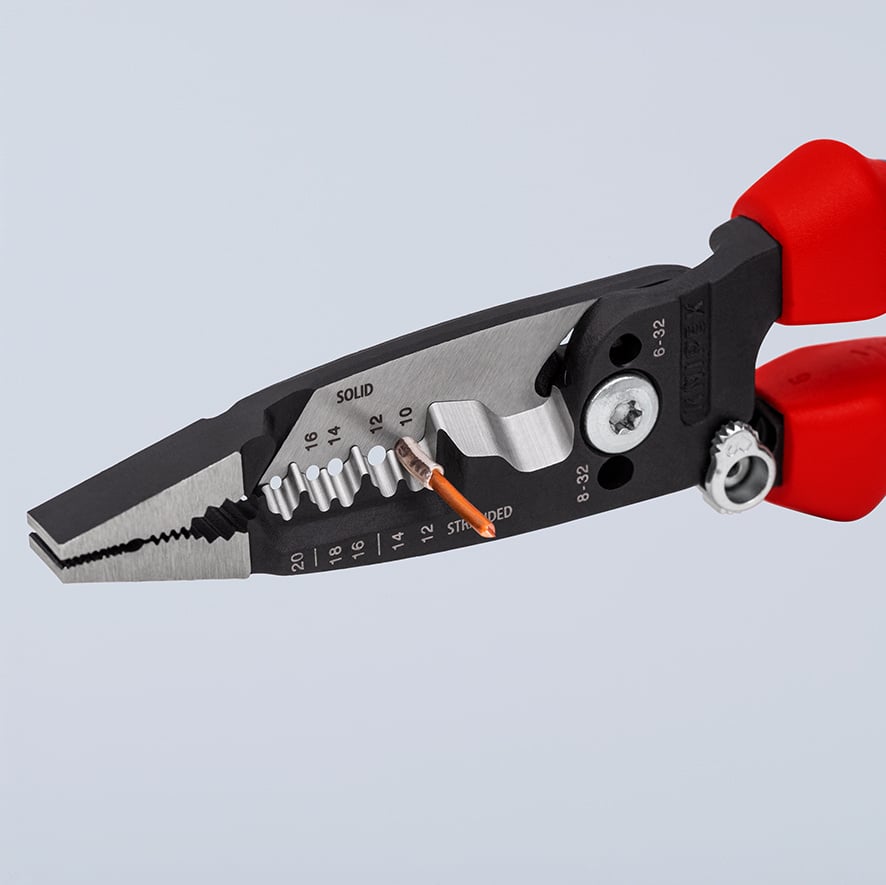 KNIPEX WireStripper Multifunktions-Elektrikerzangen Amerikanisches Modell 13 72 8