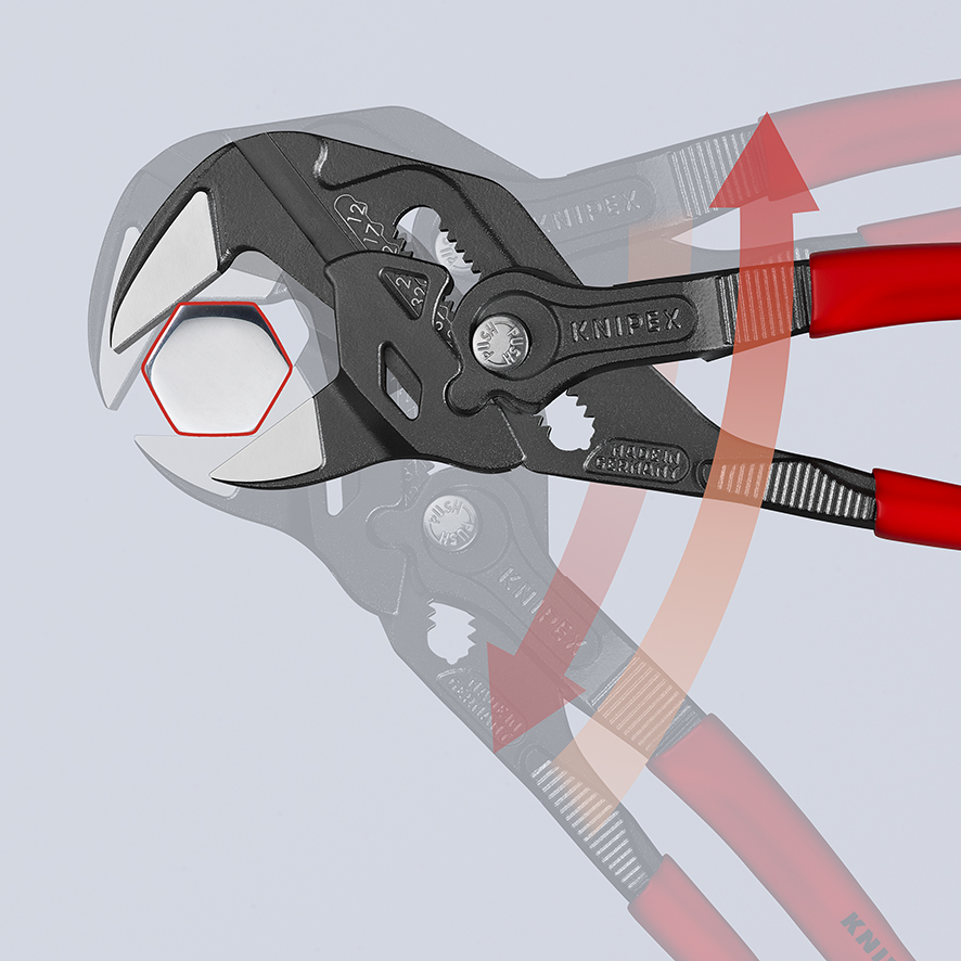 KNIPEX Steckschlüsseleinsatz 3/8 Zoll – Für Sechskantschrauben | Schlüsselweite 12 Mm | Verchromt | Profi-Werkzeug